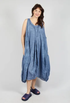 Rundholz Black Label Dresses^Sleeveless Dress with Balloon Hem in Navy Cloud