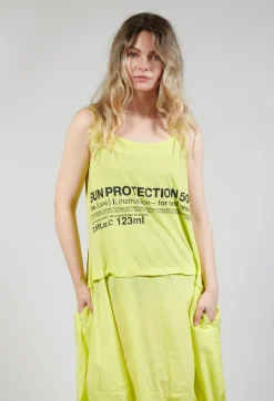 Rundholz Black Label Dresses^Sleeveless Dress with Lettering Motif in Sun Print