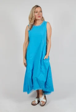 Rundholz Black Label Dresses^Sleeveless Dress with Mesh Edging in Malibu