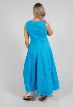 Rundholz Black Label Dresses^Sleeveless Dress with Mesh Edging in Malibu