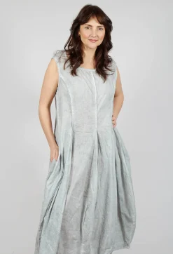 Rundholz Black Label Dresses^Sleeveless Dress with Tulip Hem in Grey Cloud