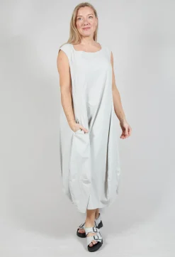 Rundholz Black Label Dresses^Sleeveless Jersey Dress with Tulip Hem in Grey