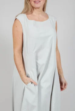 Rundholz Black Label Dresses^Sleeveless Jersey Dress with Tulip Hem in Grey