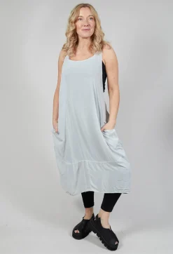 Rundholz Black Label Dresses^Sleeveless Jersey Dress with Asymmetric Hem in Grey