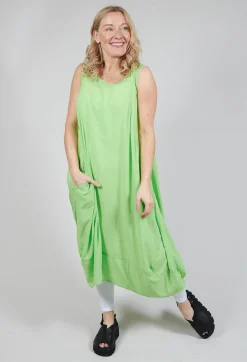 Rundholz Black Label Dresses^Sleeveless Jersey Dress with Tulip Hem in Lime