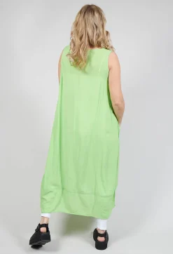 Rundholz Black Label Dresses^Sleeveless Jersey Dress with Tulip Hem in Lime