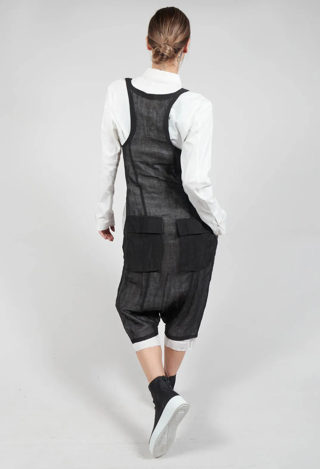 Marc Point Jumpsuits^Sleeveless Jumpsuit in Black / White