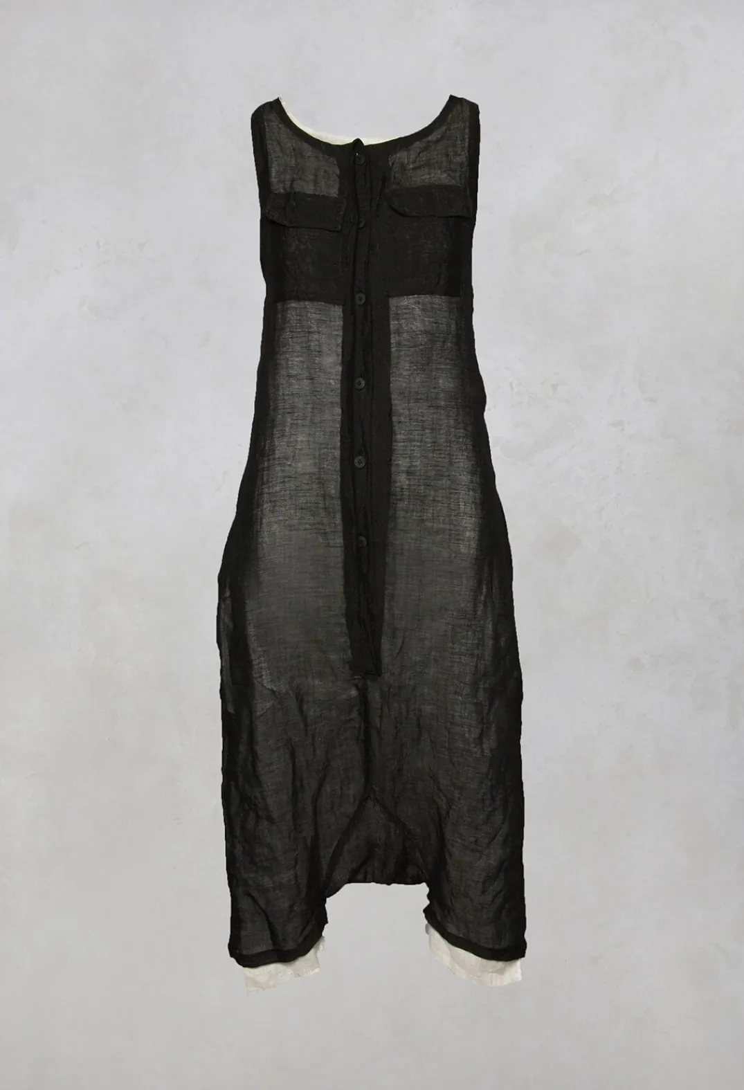 Marc Point Jumpsuits^Sleeveless Jumpsuit in Black / White