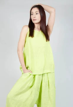 Rundholz Black Label Tops^Sleeveless Linen Top in Sun
