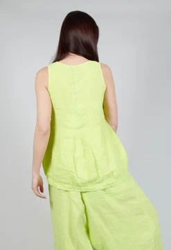 Rundholz Black Label Tops^Sleeveless Linen Top in Sun