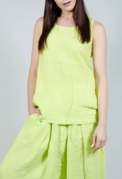 Rundholz Black Label Tops^Sleeveless Linen Top in Sun