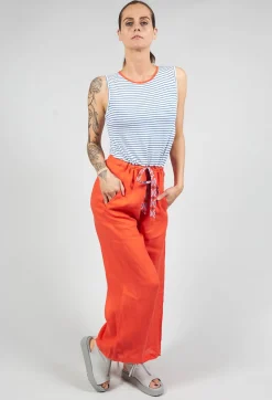 Niù Jumpsuits^Sleeveless Printed Jumpsuit with Tie Waist in Bluette