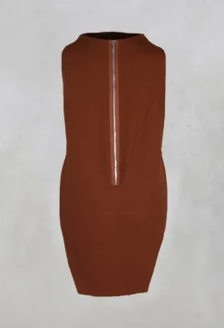 Nuovo Borgo Shirts & Blouses^Sleeveless Shirt with Side Slits in Burnt Orange