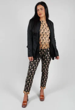 IXOS Co-ords & Suits^Sleeveless Structured Top with Print in Biscotto
