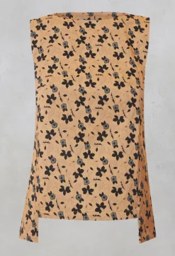 IXOS Co-ords & Suits^Sleeveless Structured Top with Print in Biscotto