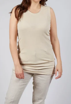 Rundholz Mainline Tops^Sleeveless Tank in Bone