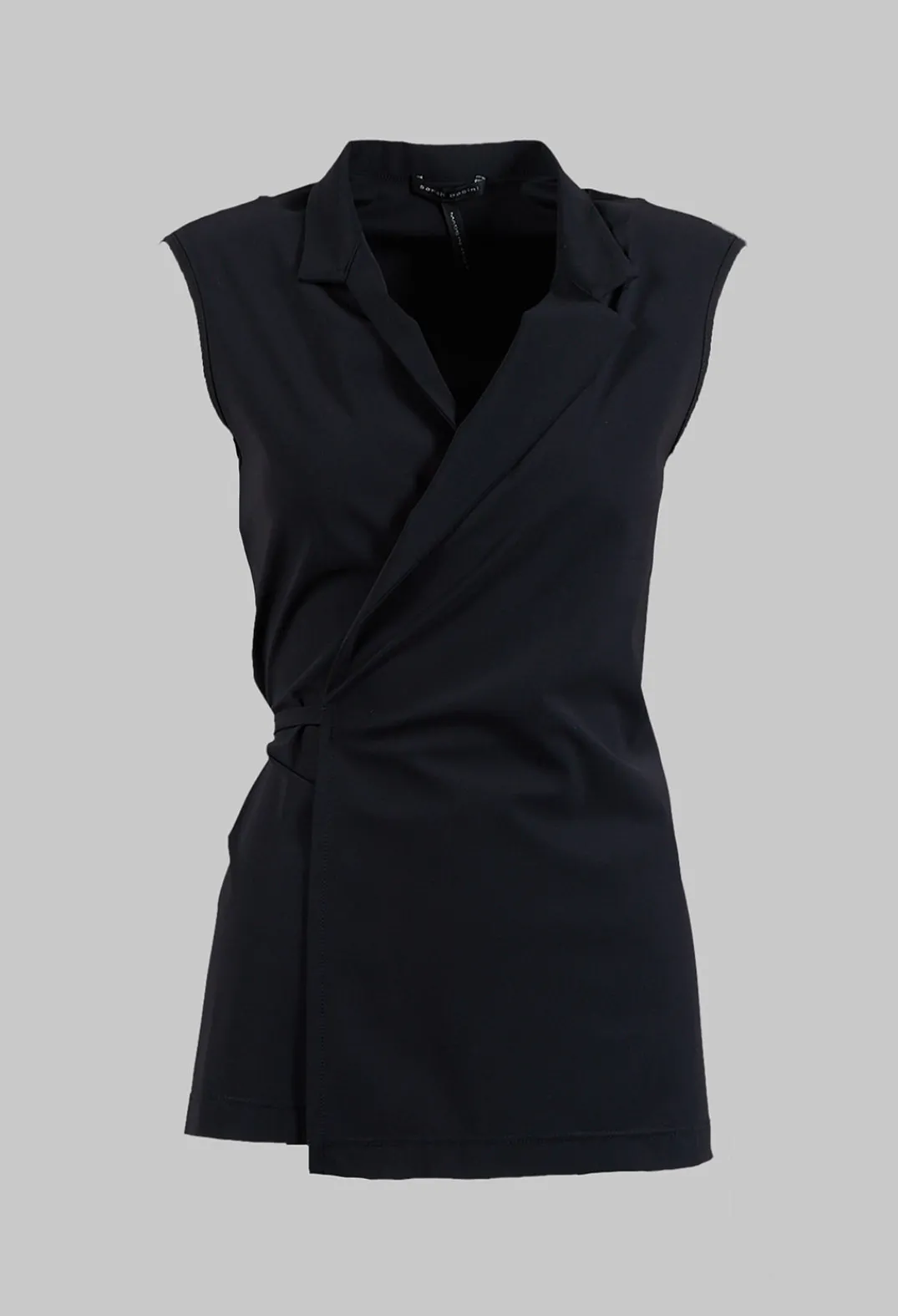 Sarah Pacini Shirts & Blouses^Sleeveless Tie Waist Top in Black