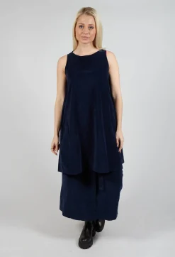 Album Di Famiglia Tops^Sleeveless Tunic V in Ink