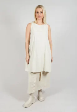 Album Di Famiglia Tops^Sleeveless Tunic V in Off White