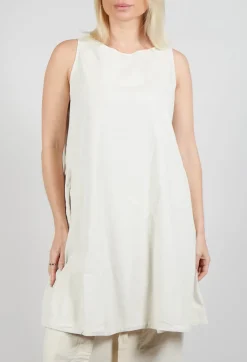 Album Di Famiglia Tops^Sleeveless Tunic V in Off White