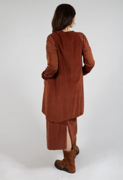 Album Di Famiglia Tops^Sleeveless Tunic V in Rust