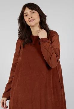 Album Di Famiglia Tops^Sleeveless Tunic V in Rust