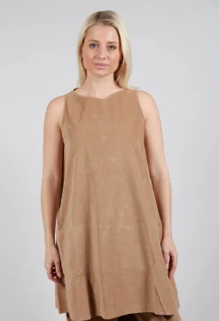 Album Di Famiglia Tops^Sleeveless Tunic V in Sugar