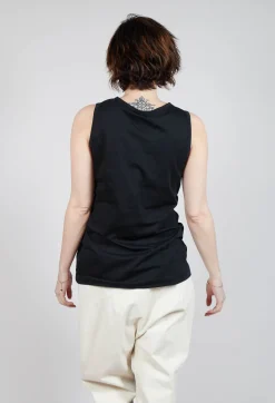 Rundholz Mainline Tops^Sleeveless Vest in Black Print