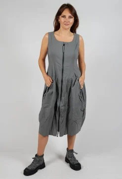 Rundholz Black Label Dresses^Sleeveless Zip Through Dress in Rock