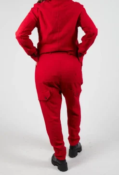 Rundholz Mainline Trousers^Slim Drop Crotch Trousers in Cardinal