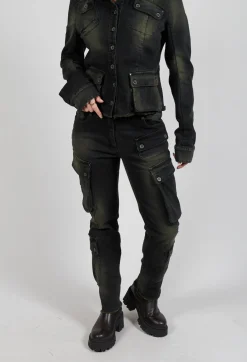 Masnada Trousers^Slim Jeans in Denim Moss