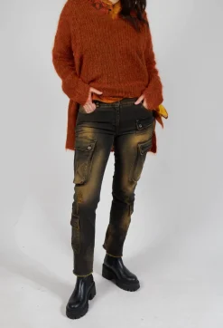 Masnada Trousers^Slim Jeans in Denim Tumeric