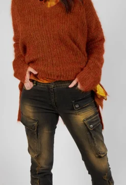 Masnada Trousers^Slim Jeans in Denim Tumeric