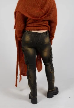 Masnada Trousers^Slim Jeans in Denim Tumeric