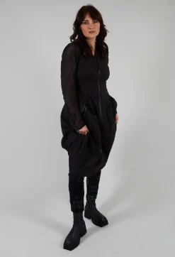 Rundholz Black Label Trousers^Slim Leg Joggers in Black Shiny Print