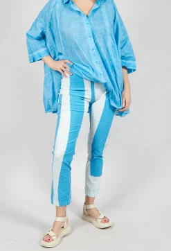 Rundholz Black Label Trousers^Slim Leg Pull On Trousers in Malibu Print
