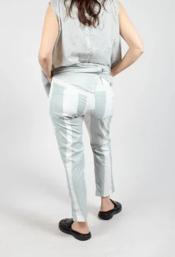 Rundholz Black Label Trousers^Slim Leg Pull On Trousers in Grey Print