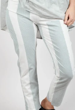 Rundholz Black Label Trousers^Slim Leg Pull On Trousers in Grey Print