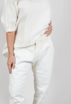 Rundholz Mainline Trousers^Slim Leg Trousers in Starwhite Paint