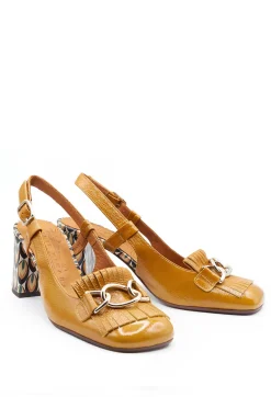 Chie Mihara Heels^Sling Back Heel with Fringing Detail