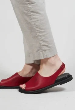 Lofina Sandals|Boots^Slingback Slip On Sandals in Gasoline Rosso