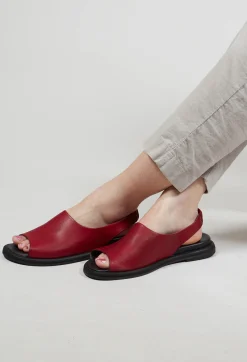 Lofina Sandals|Boots^Slingback Slip On Sandals in Gasoline Rosso