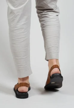 Lofina Sandals|Boots^Slingback Slip On Sandals in Gasoline Camel