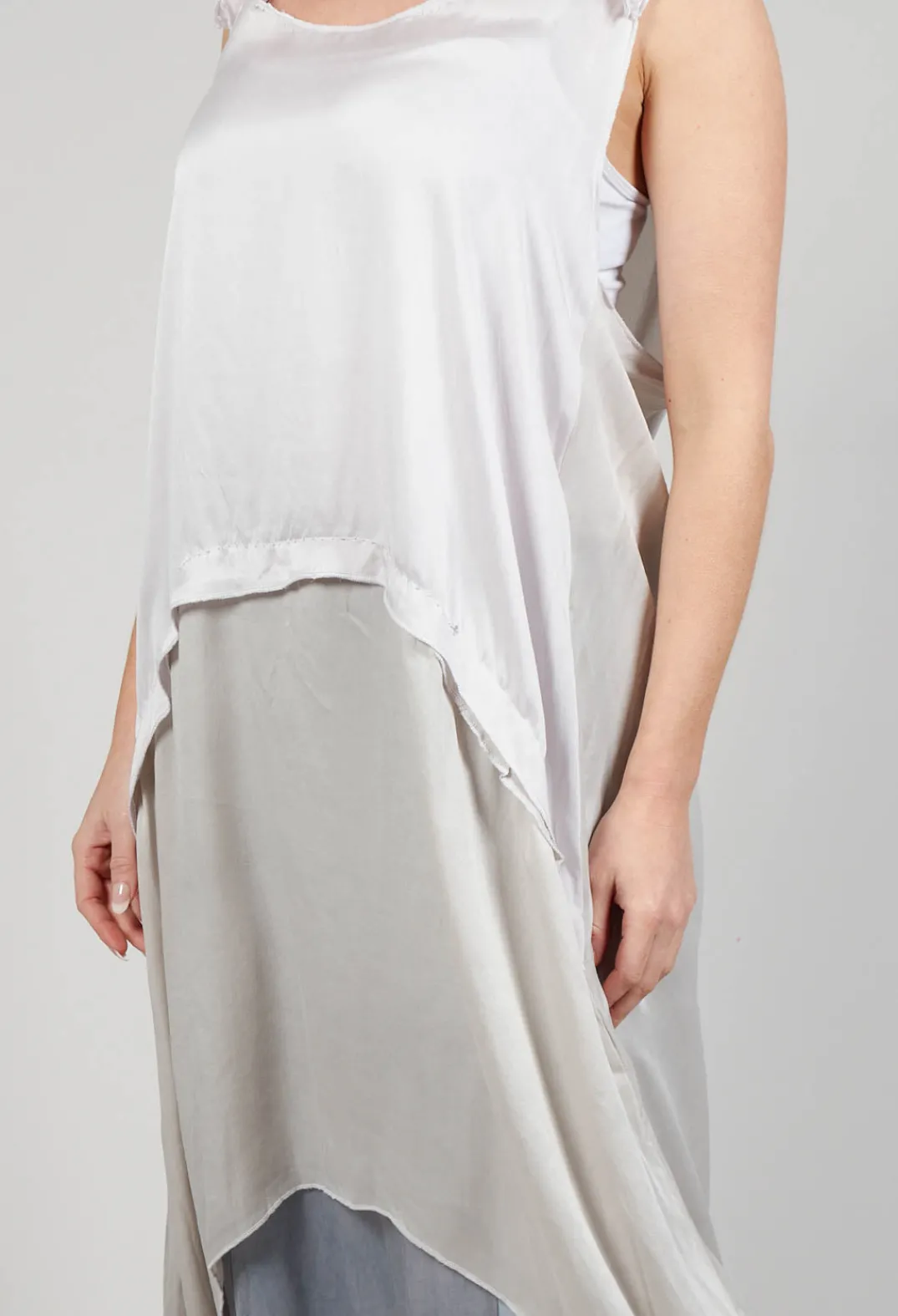 Umit Unal Dresses^Slip Dress in Original Lilac Cream