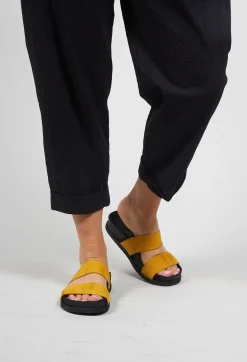 Lofina Sandals^Slip on Sandal in Gasoline Zafferano