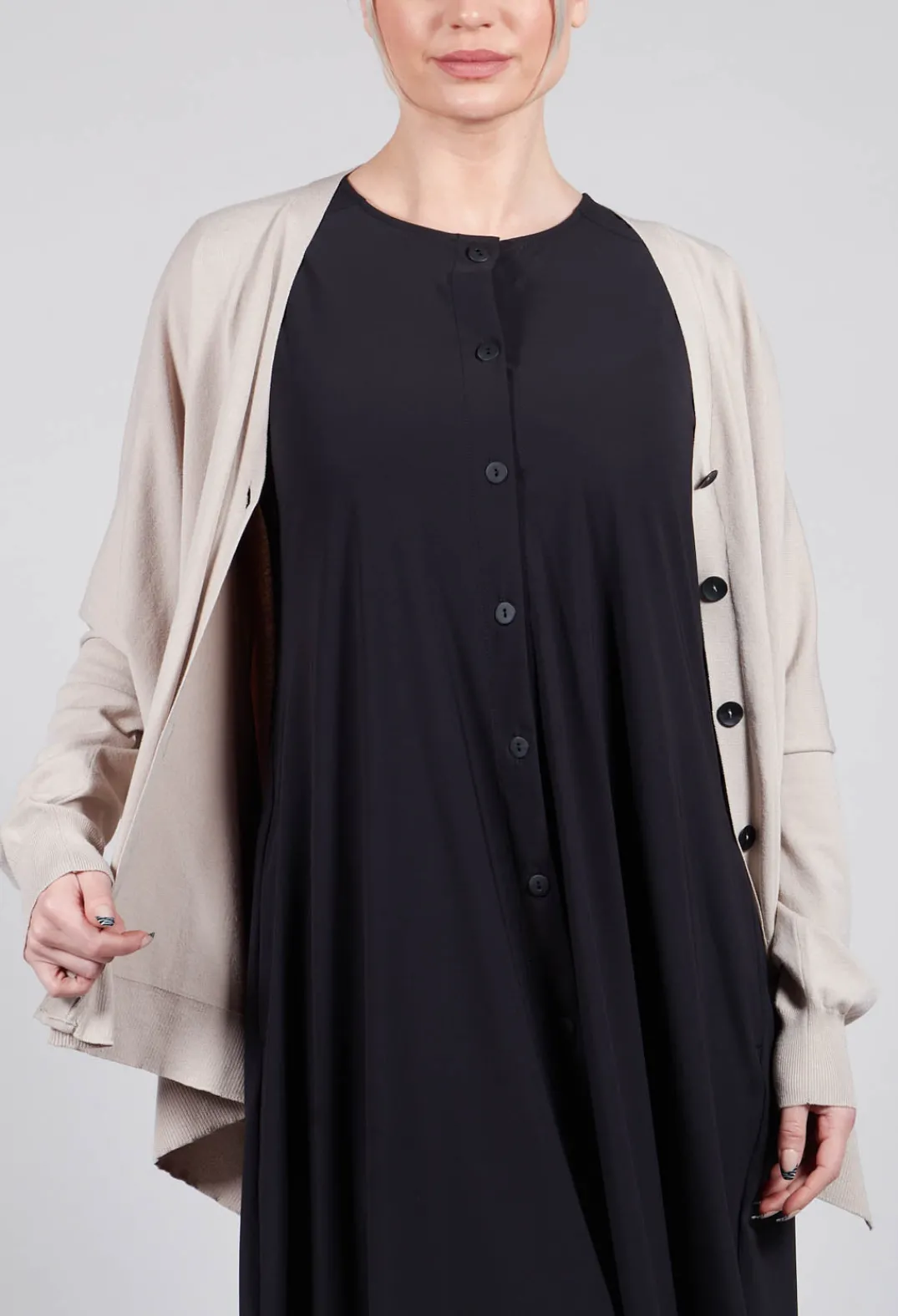 Sarah Pacini Cardigans^Slouch Cardigan in Mastic