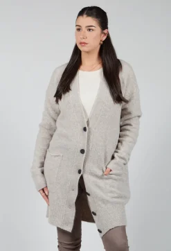 Isabel Benenato Cardigans^Slouch Cardigan in Plaster