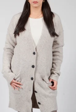 Isabel Benenato Cardigans^Slouch Cardigan in Plaster