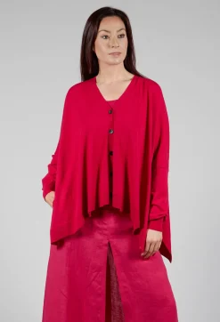 Sarah Pacini Cardigans^Slouch Cardigan in Raspberry