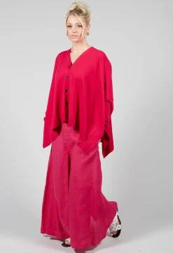 Sarah Pacini Cardigans^Slouch Cardigan in Raspberry